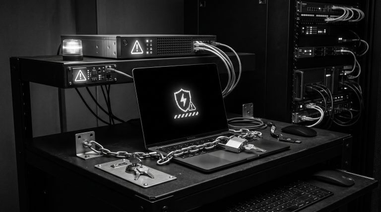 Monochrome technical illustration for REST API Authentication and Common Errors