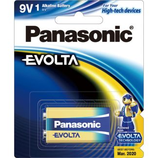 Panasonic Evolta 9V Alkaline Battery — Single (Jaycar SB2916)