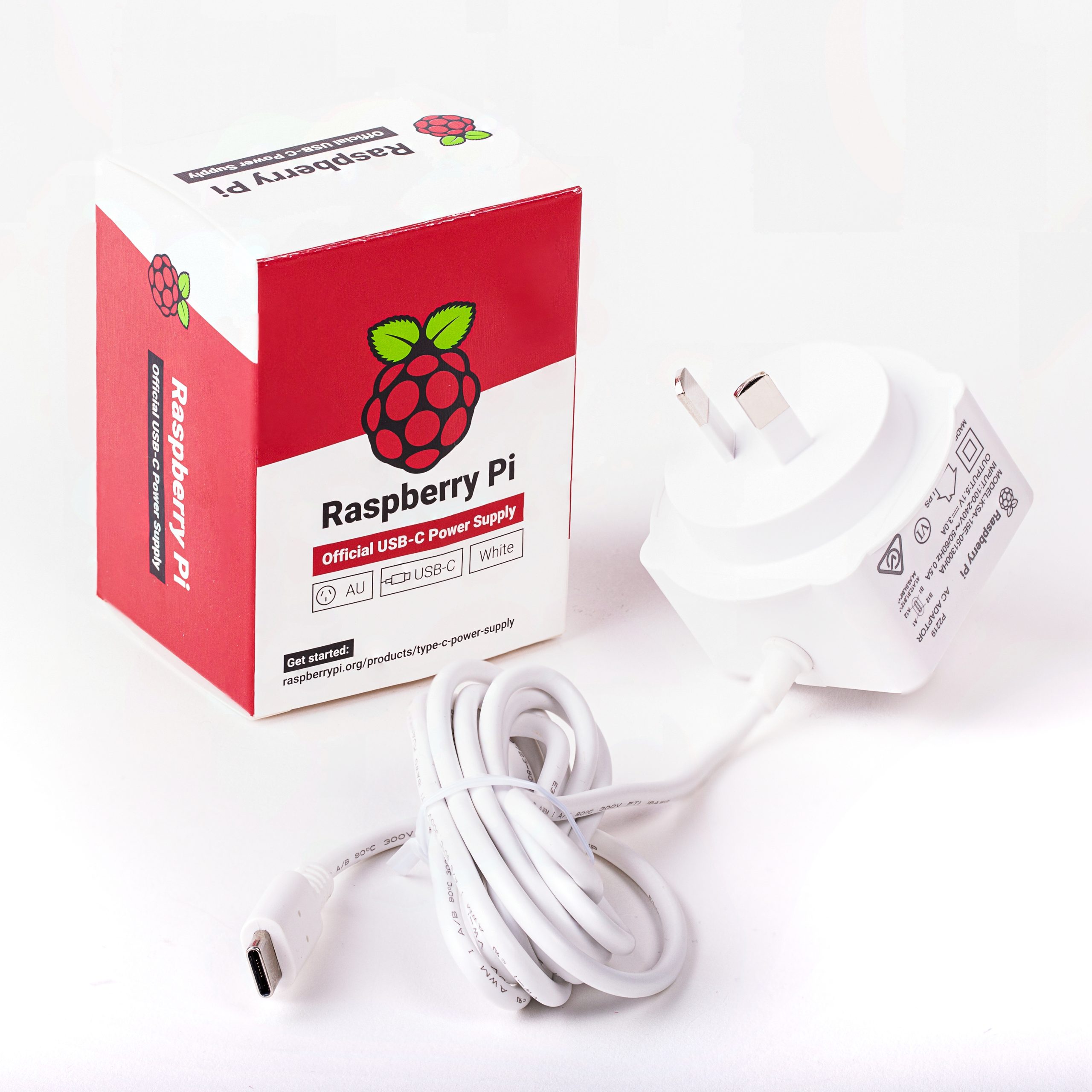 Official Raspberry Pi USB-C Power Supply 5.1V 3A (AU)