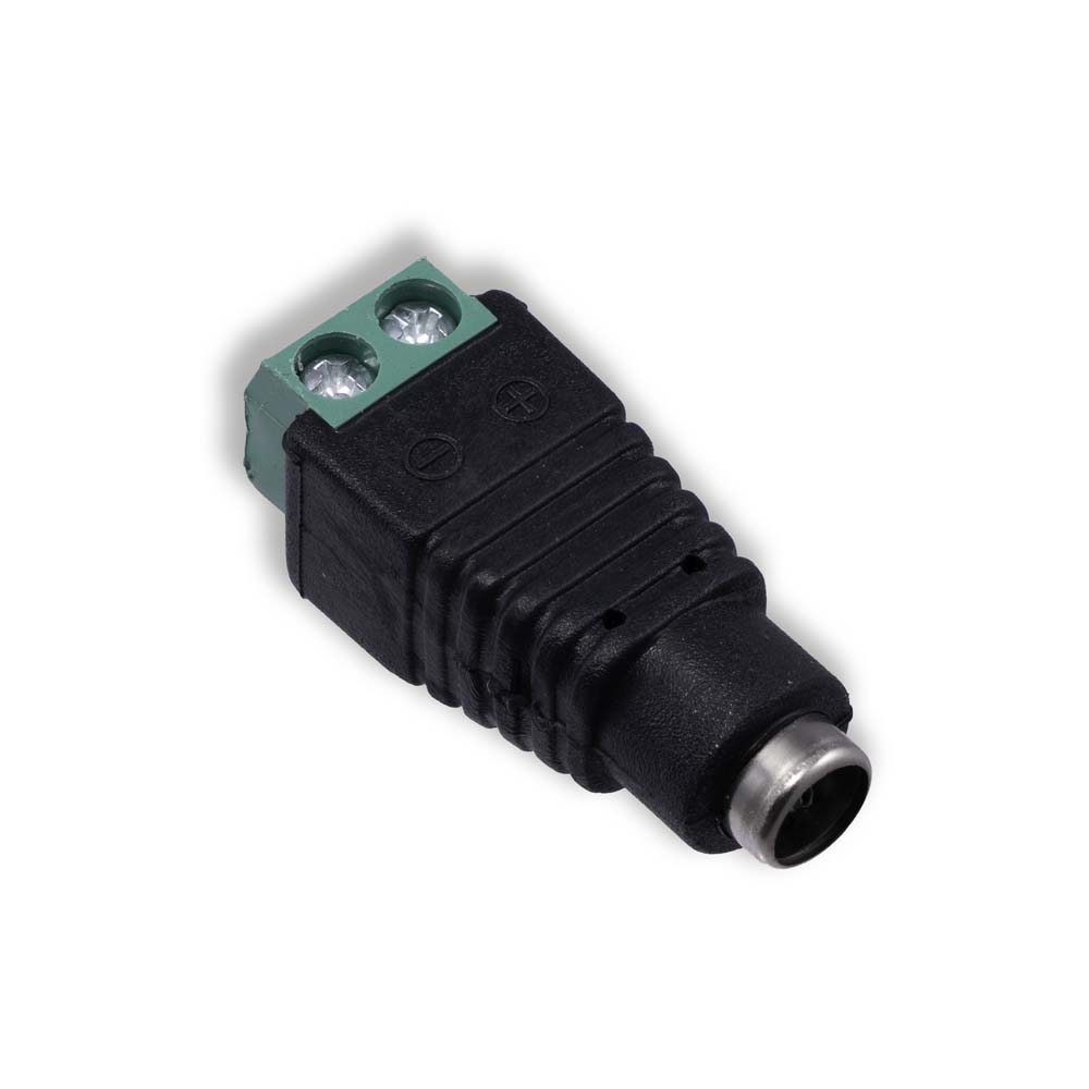 Female 2.1mm DC Barrel Jack to Screw-Terminal Adapter