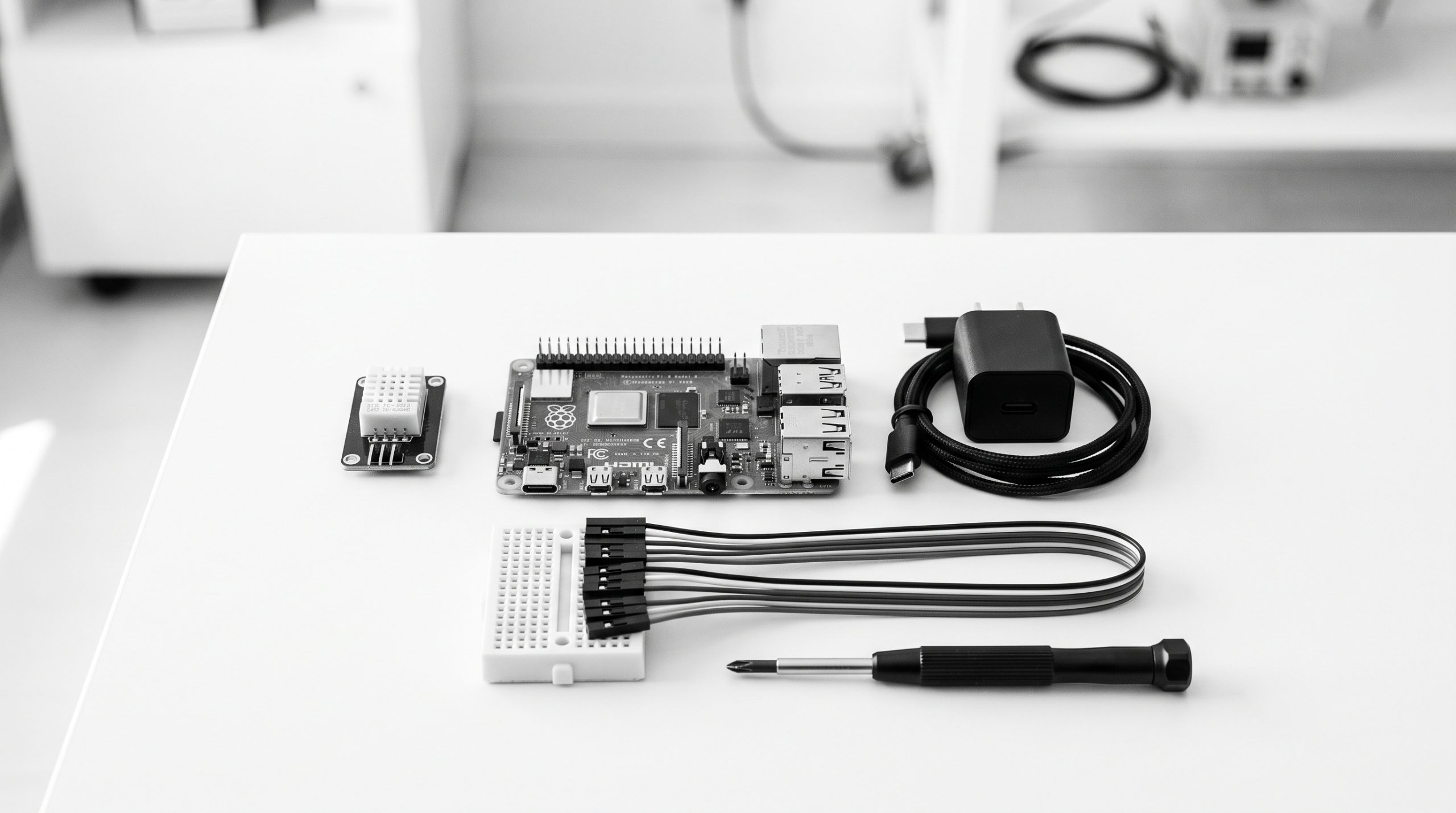 Monochrome technical illustration for Recommended Hardware